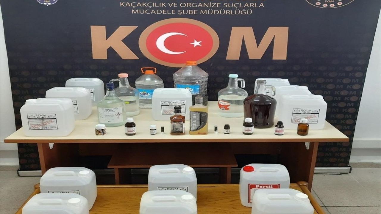 Burdur'da Sahte İçki Operasyonu: 185 Litre Etil Alkol Ele Geçirildi