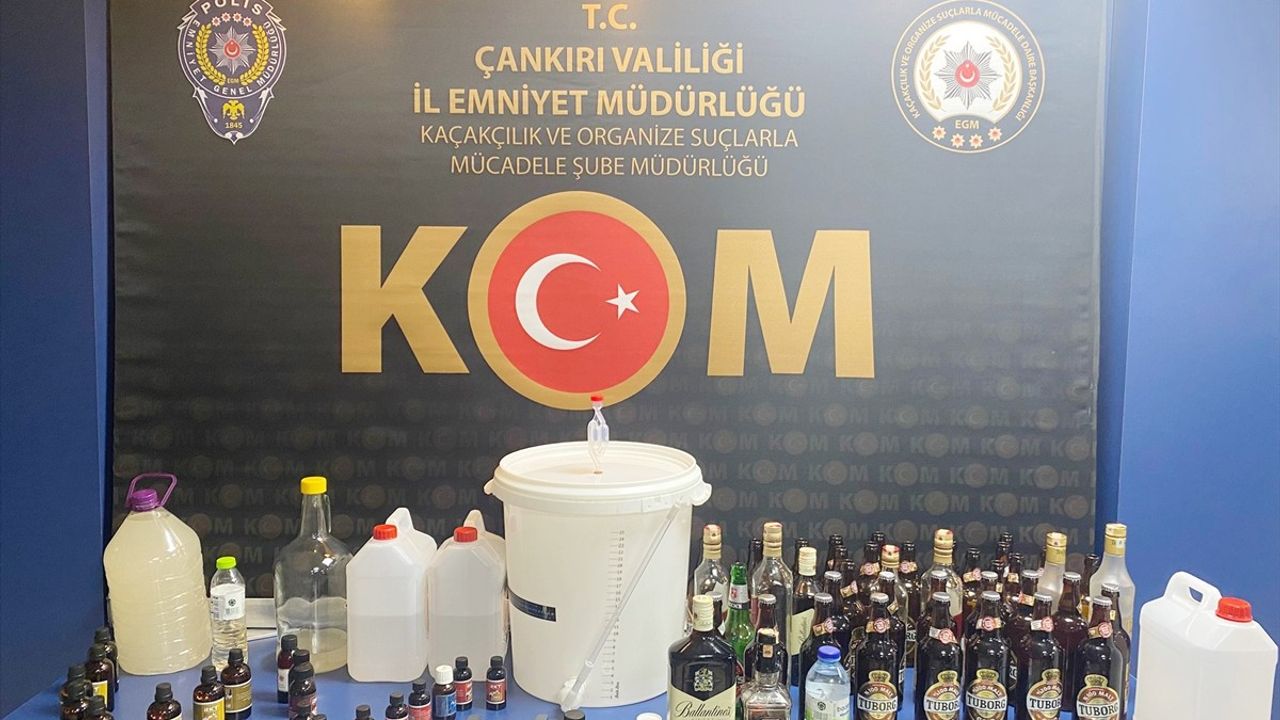 Çankırı'da Sahte İçki Operasyonu: 5 Şüpheli Gözaltına Alındı