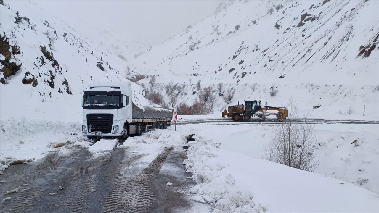 Elazığ'da Kar Nedeniyle Kapanan 297 Köy Yolu Ulaşıma Açıldı