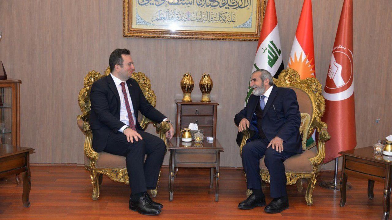 Erbil Başkonsolosu Erman Topçu, Yekgirtu Lideri Bahaddin ile Bölgesel Gelişmeleri Görüştü