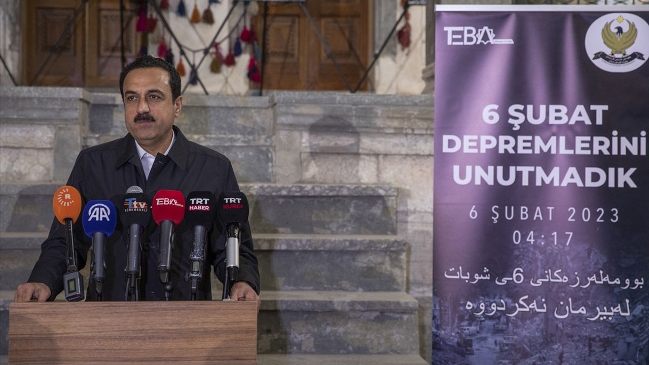 Erbil’de Kahramanmaraş Depremlerinde Hayatını Kaybedenler Anıldı