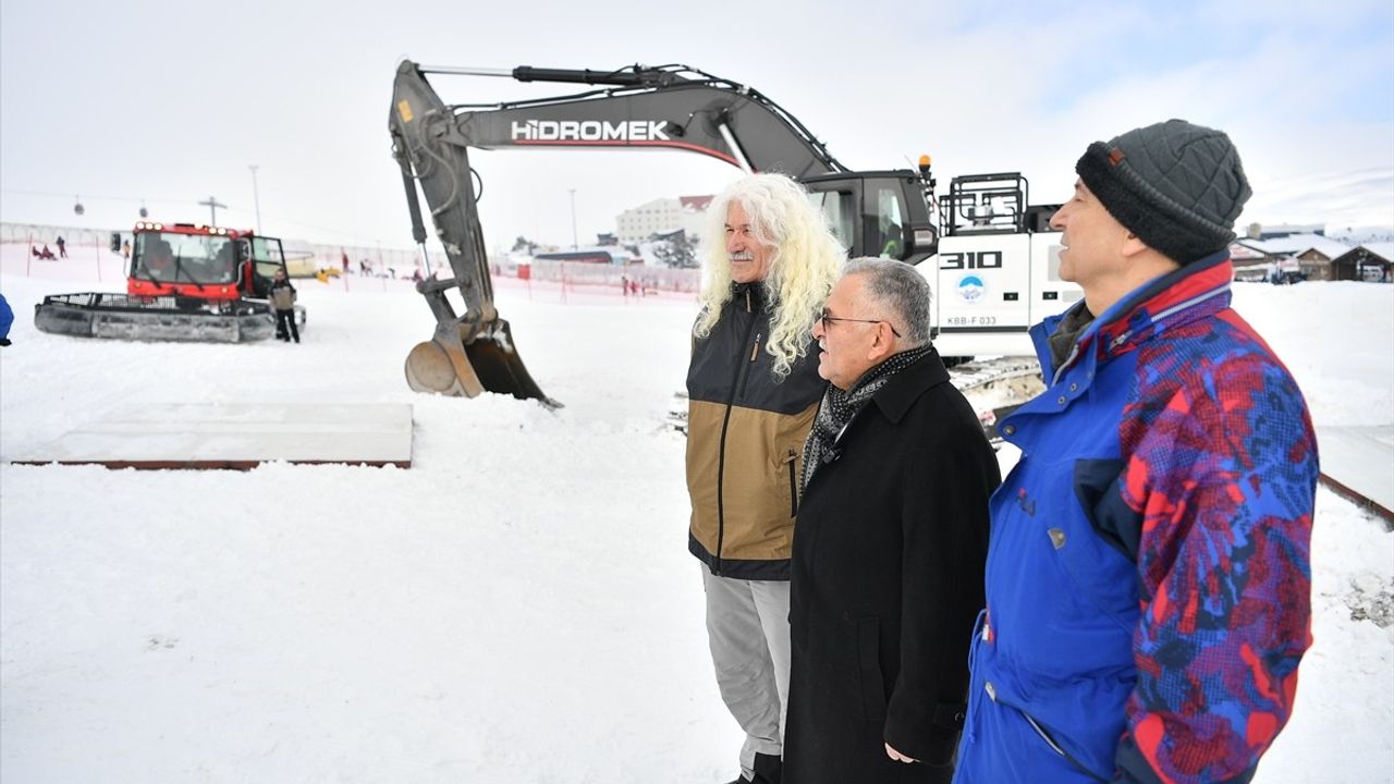 Erciyes'te Uluslararası Kar Heykel Festivali Başlıyor