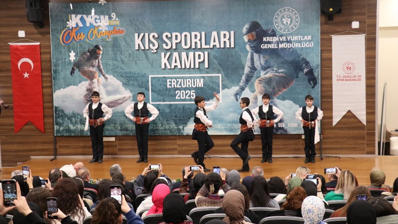 Erzurum'da Kış Sporları Kampı Heyecanı Başladı