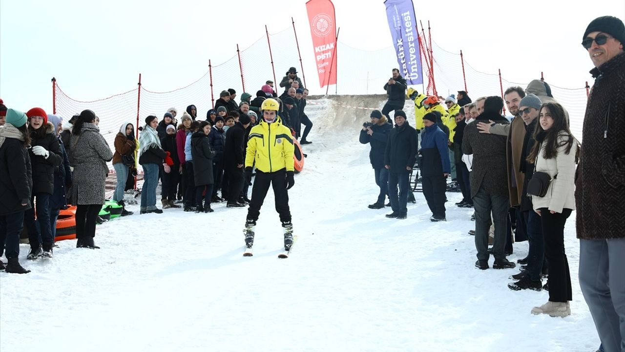 Erzurum'da Kış Sporlarına Yeni Bir Soluk: 'Snow Tubing' Pisti Açıldı