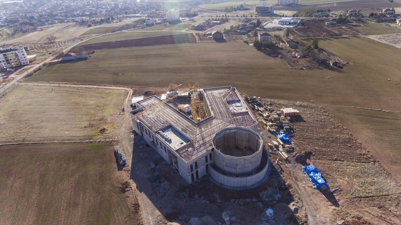 Hacıbektaş'taki Külliye İnşaatında Yüzde 60 Tamamlanma Oranı