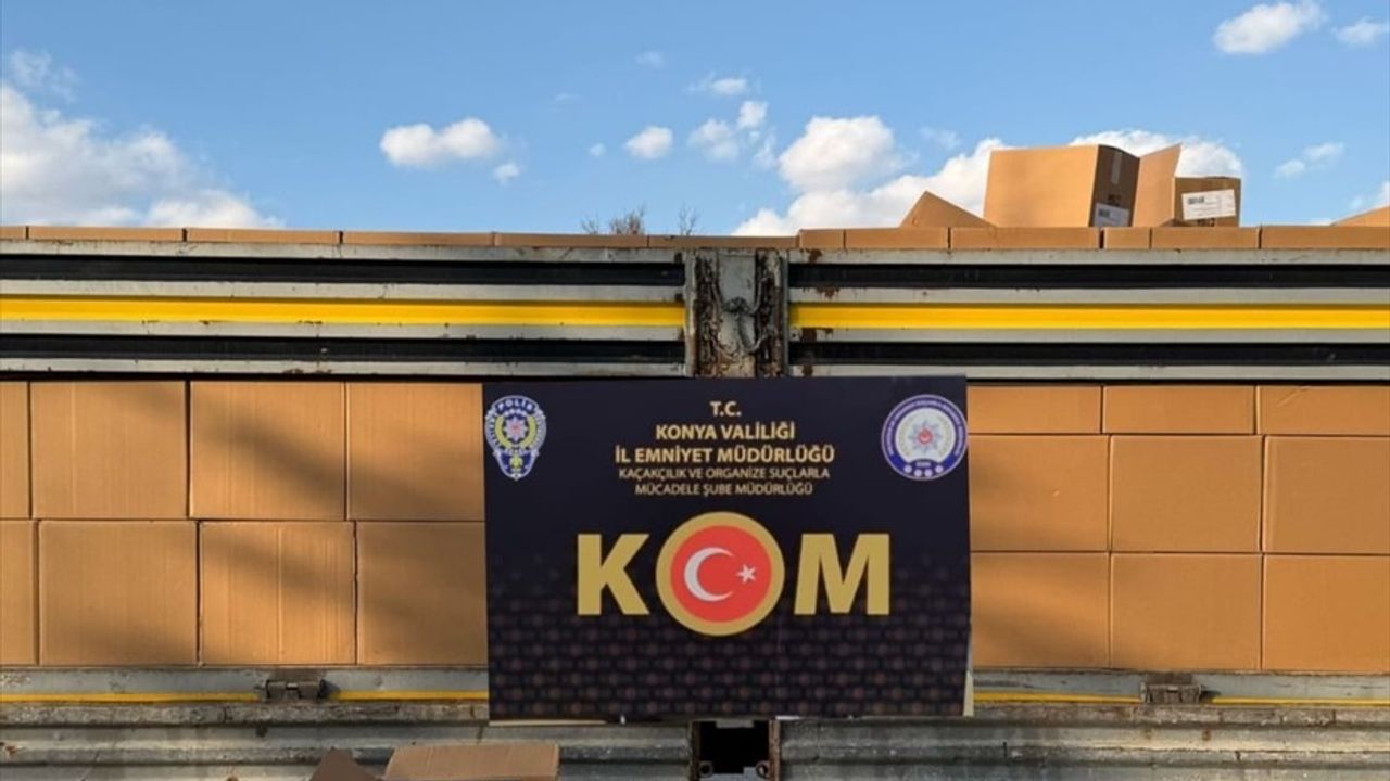 Konya'da Kaçakçılık Operasyonu: 6.5 Milyon Makaron Ele Geçirildi