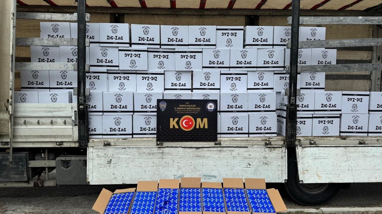 Konya'da Kaçakçılık Operasyonunda 5 Milyon 906 Bin 400 Makaron Ele Geçirildi