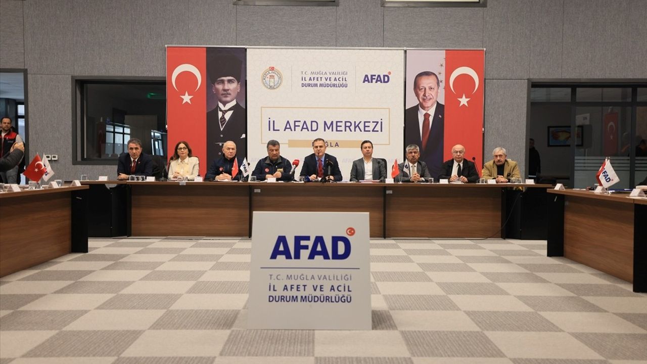 Muğla'da Ege Denizi Sismik Aktivite Risk Değerlendirme Toplantısı Yapıldı