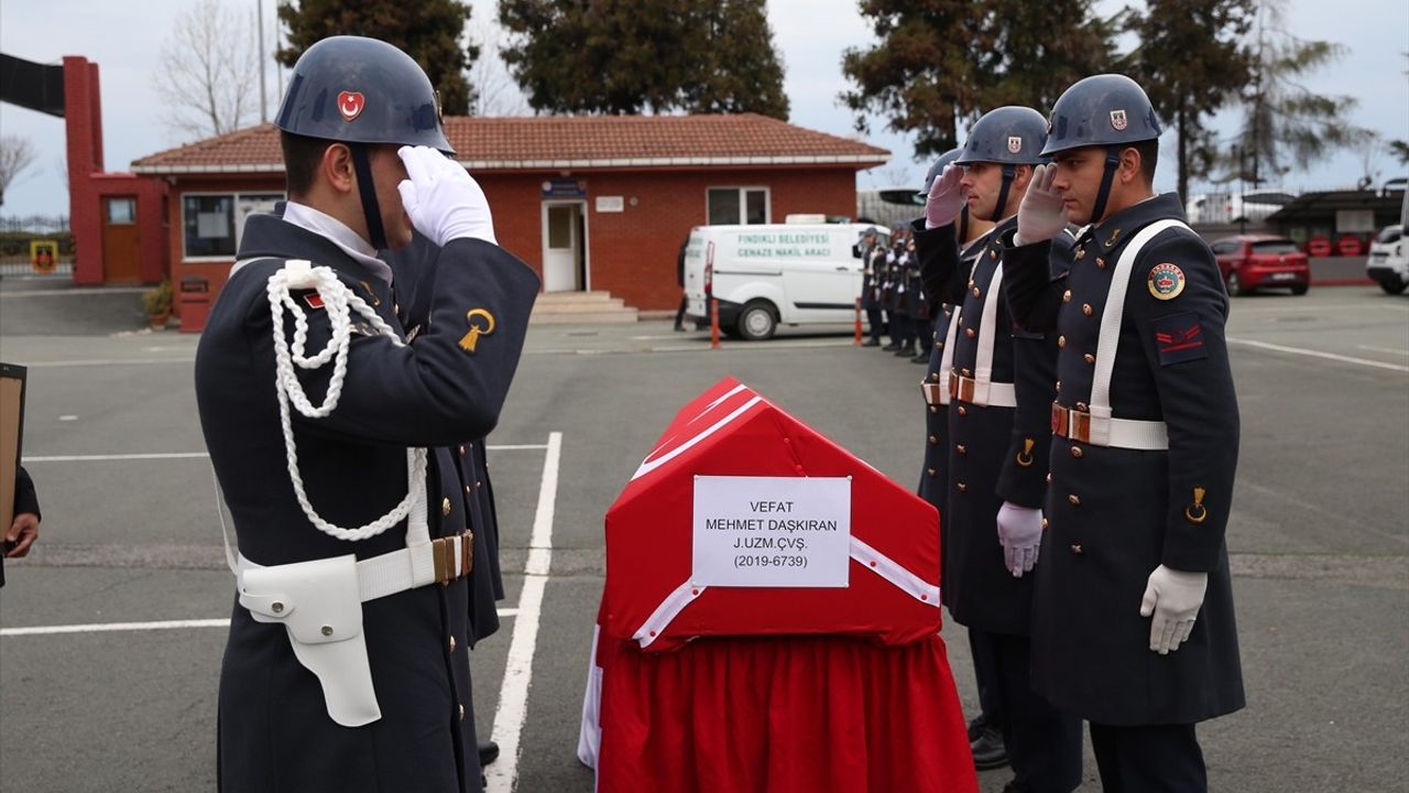Rize'deki Jandarma Uzman Çavuş Mehmet Daşkıran'ın Cenazesi Kahramanmaraş'a Uğurlandı