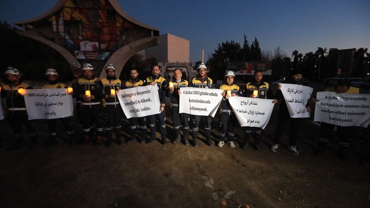 Şam'da 6 Şubat Depremlerinde Hayatını Kaybedenler Anıldı