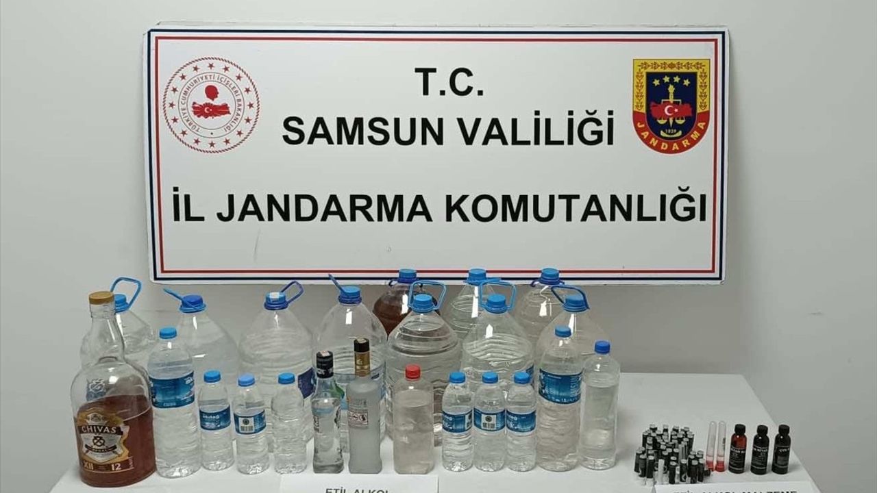 Samsun'da Sahte İçki Üreten Şüpheli Gözaltına Alındı