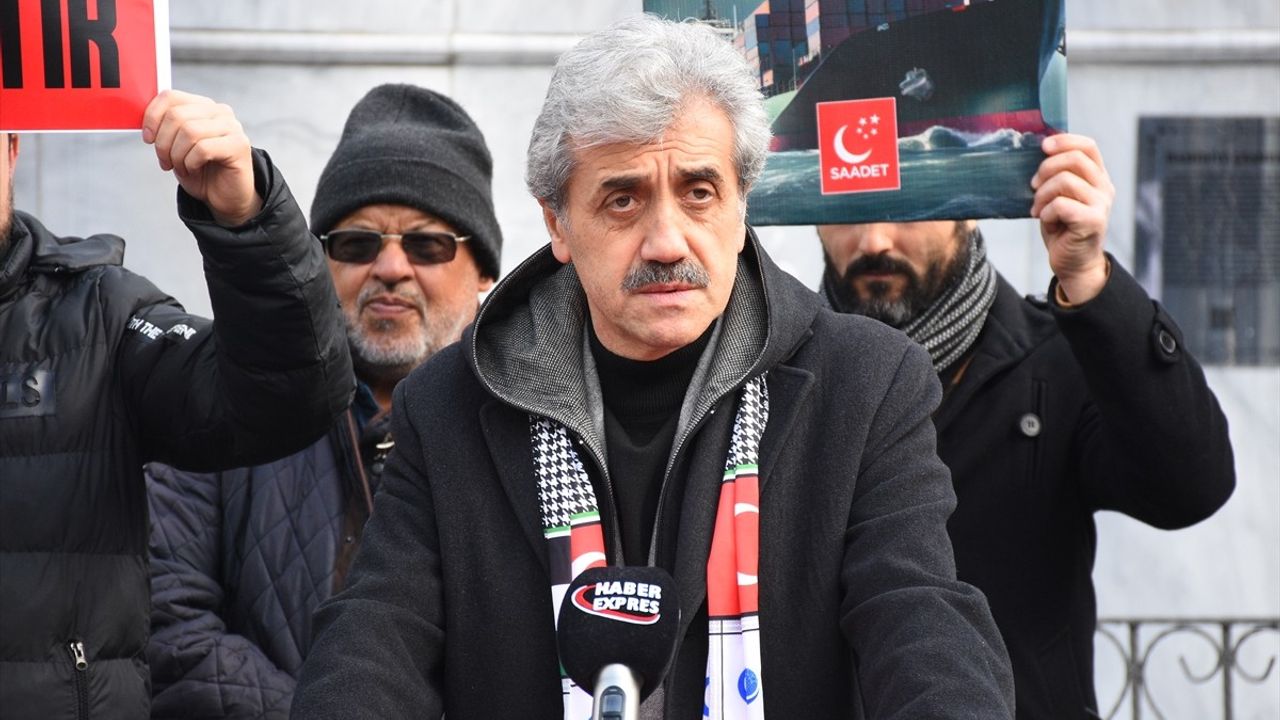 Samsun'da Trump'ın Filistin Planına Protesto