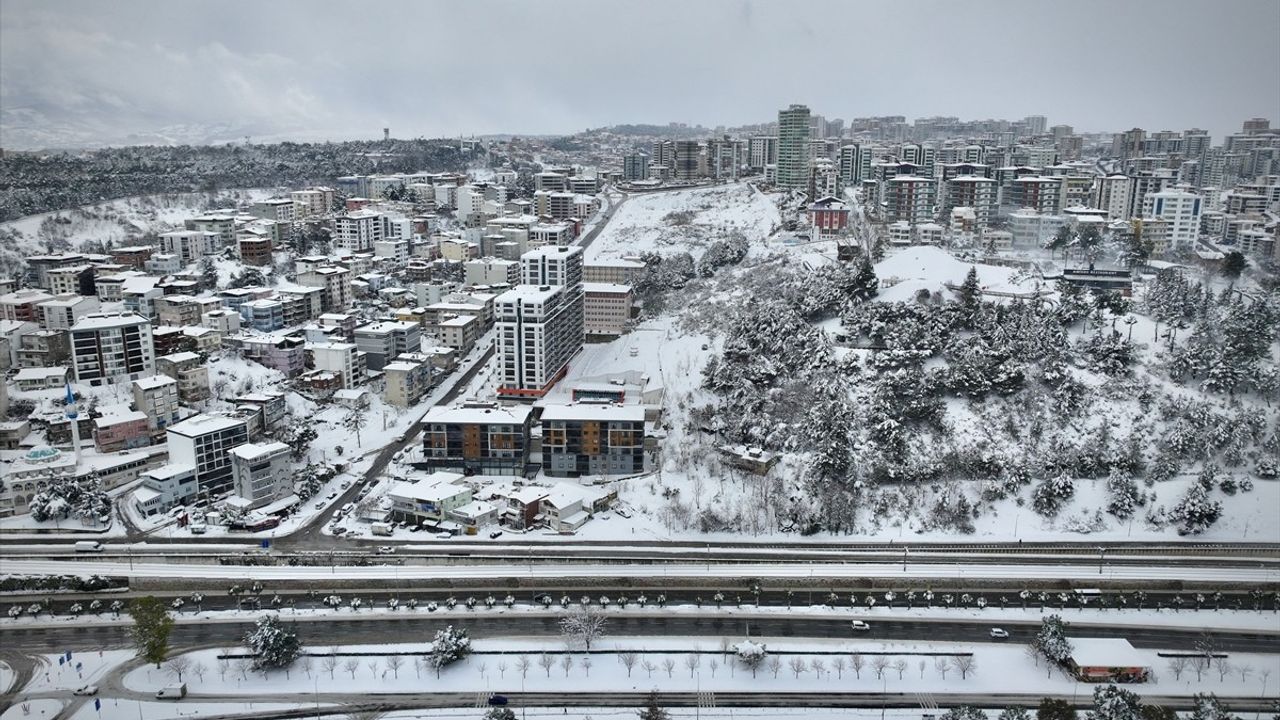 Samsun'da Yağışlarla Büyüleyici Kış Manzaraları