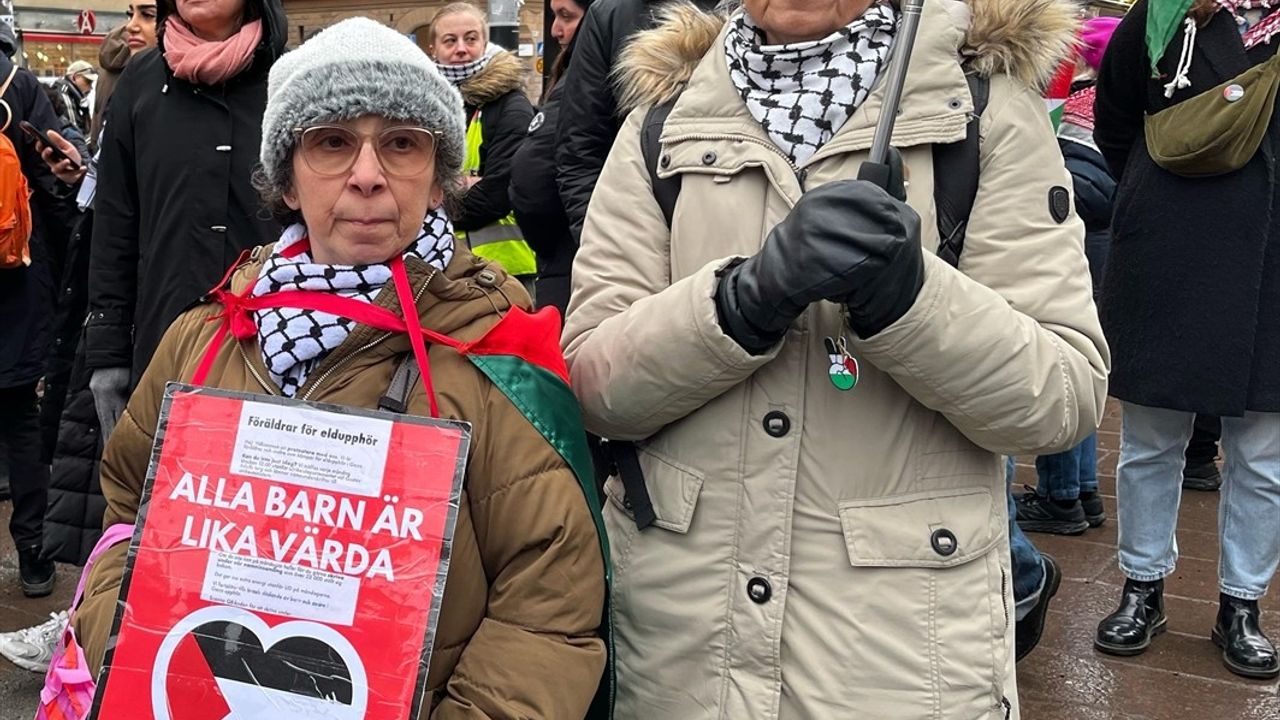 Stockholm'de Trump'ın Filistin Planına Karşı Protesto Düzenlendi