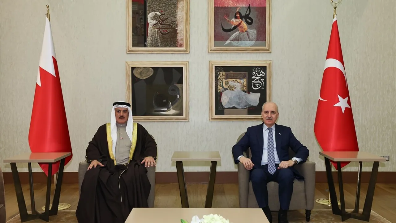 TBMM Başkanı Kurtulmuş, Bahreyn Temsilciler Meclisi Başkanı Al Musalam'ı karşıladı