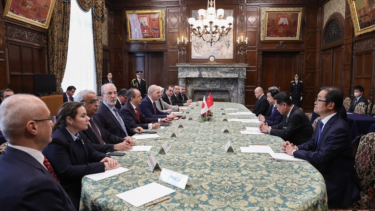 TBMM Başkanı Numan Kurtulmuş, Japonya Danışma Meclisi Başkanı ile Görüştü