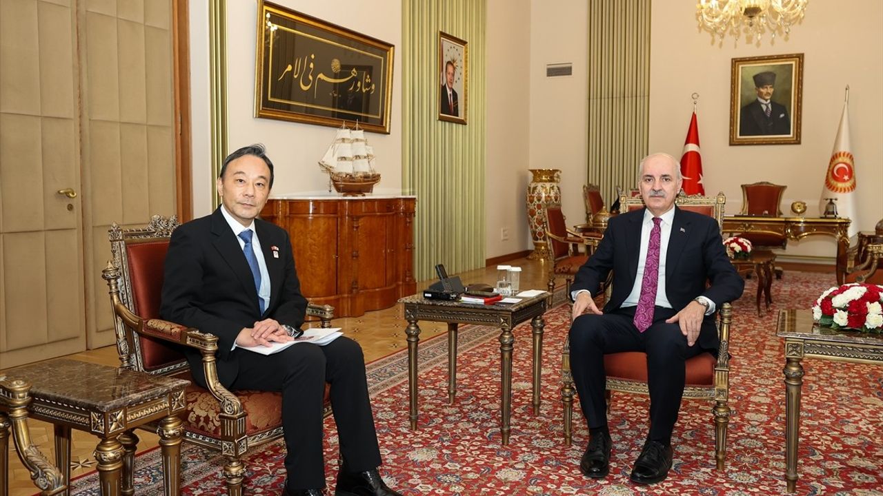 TBMM Başkanı Numan Kurtulmuş, Japonya'nın Büyükelçisi Katsumata Takahiko'yu Kabul Etti