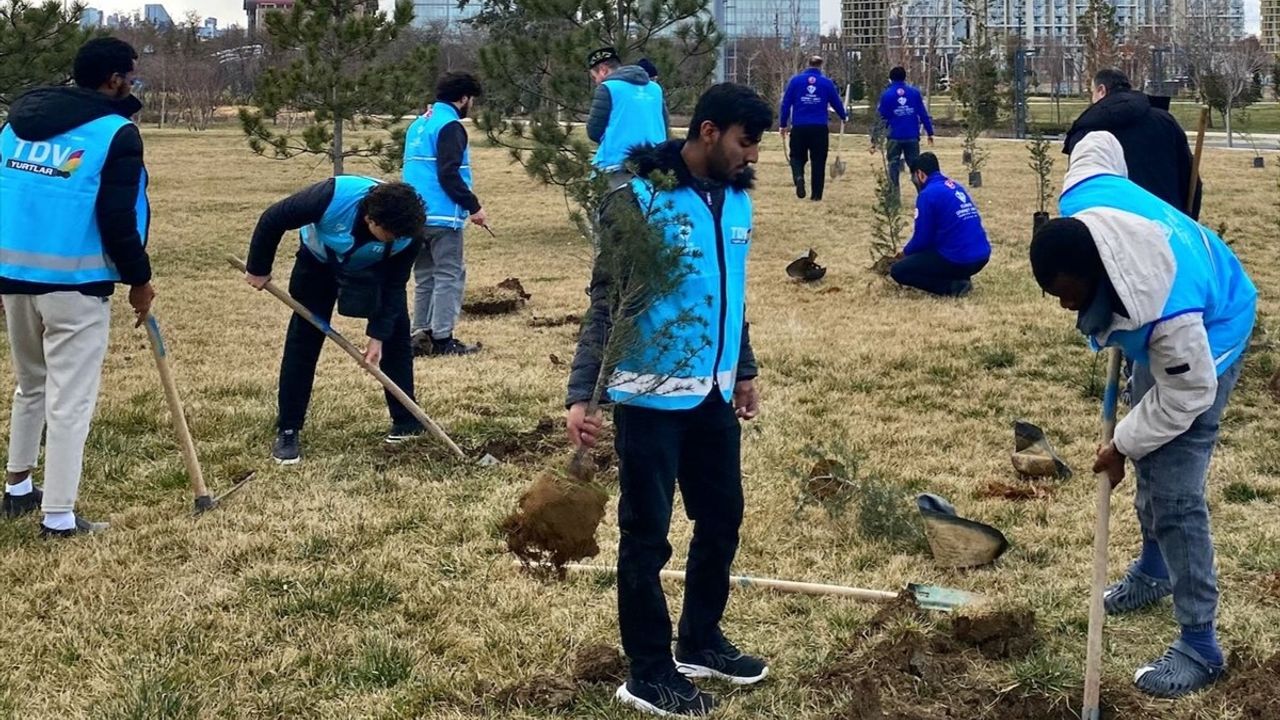 TDV Mensupları, 6 Şubat Depremlerinde Hayatını Kaybedenler Anısına Fidan Dikti