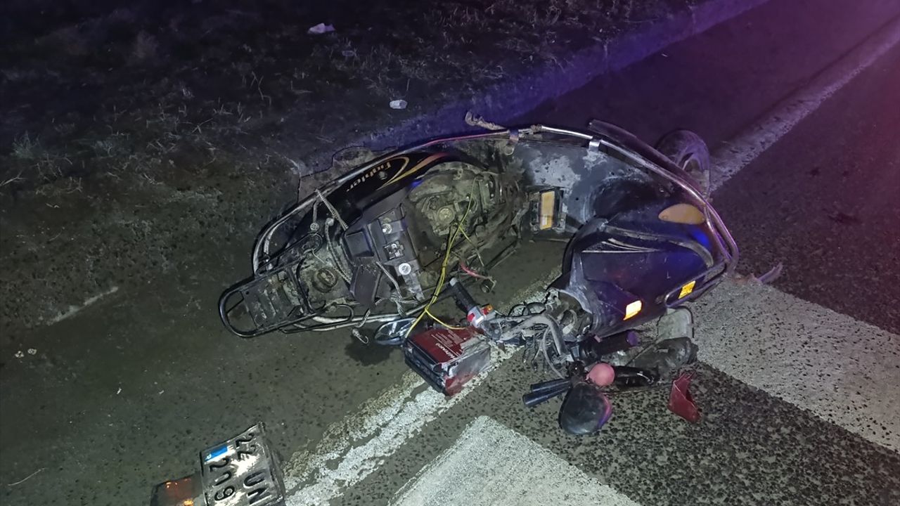 Tekirdağ'da Motosiklet Kazasında Sürücü Hayatını Kaybetti