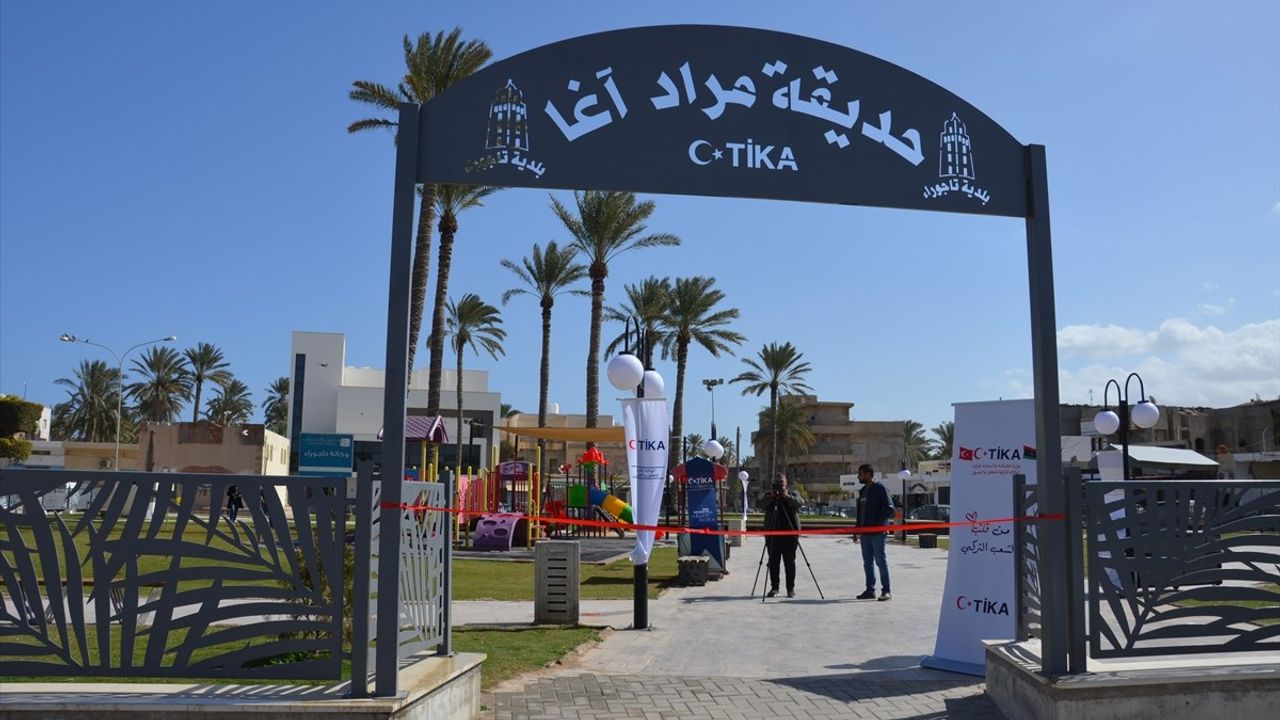 TİKA, Libya'da Osmanlı Mirası Murat Ağa Parkı'nı Restorasyonla Yeniledi