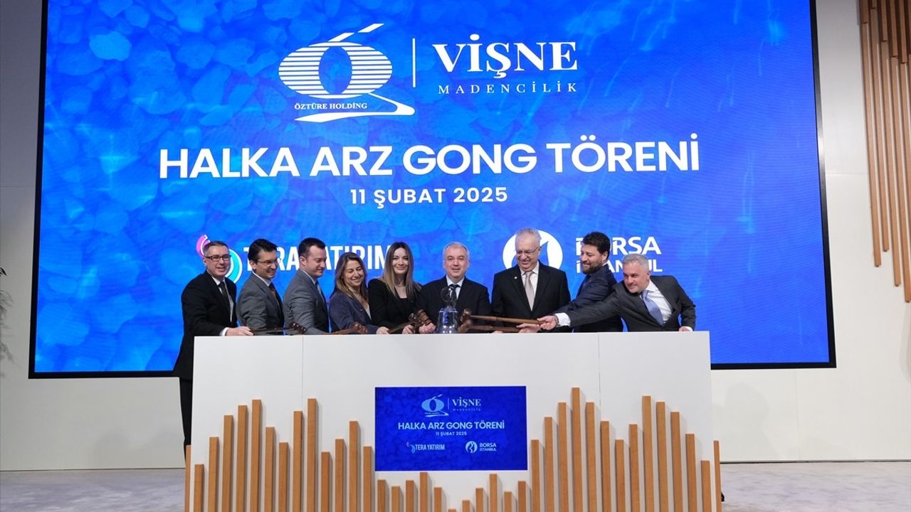 Vişne Madencilik, Borsa İstanbul'da Gong Töreni ile İşleme Açıldı