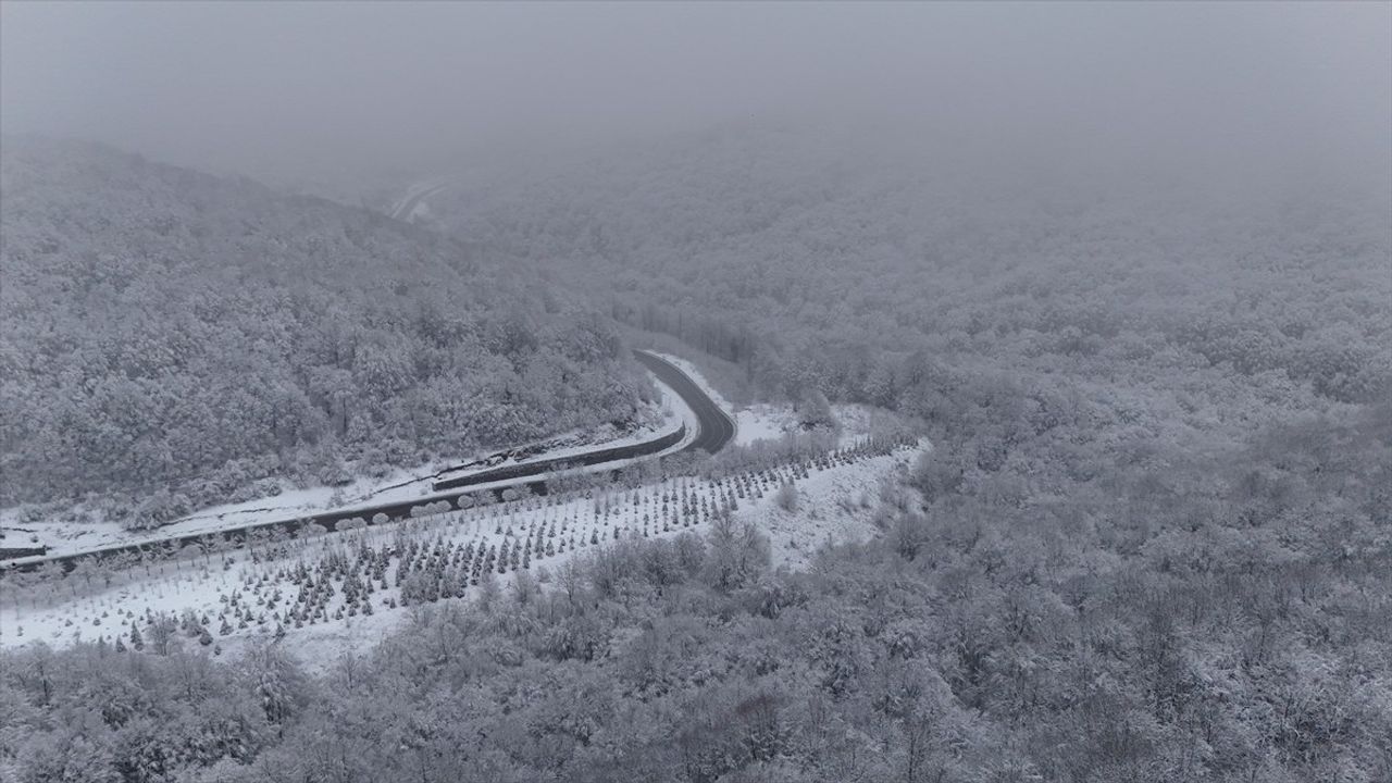 Yıldız Dağları'nda Kar Manzaraları Havadan Görüntülendi