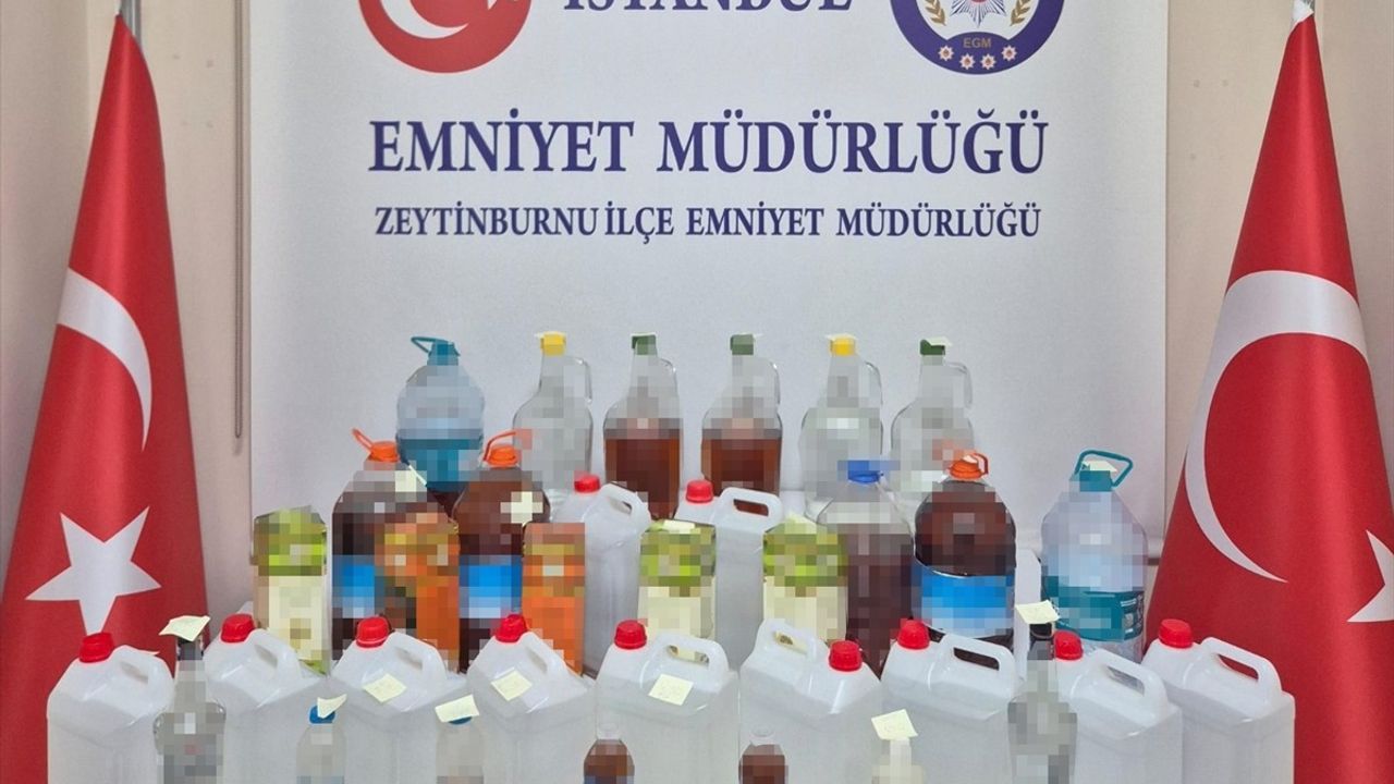 Zeytinburnu'nda Sahte İçki İmalatına Operasyon: 2 Şüpheli Tutuklandı