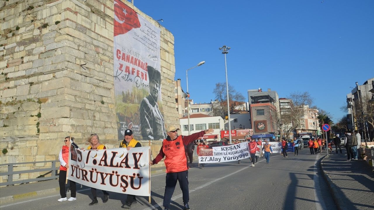 57. Alay Gönüllüleri Tekirdağ'dan Gelibolu'ya Ulaştı