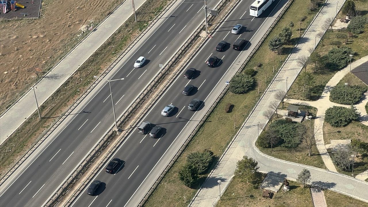 Ankara'da Bayram Öncesi Havadan Trafik Denetimi