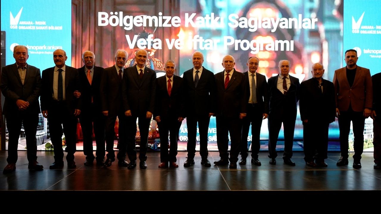 Ankara'da Vefa Gecesi İftar Programı: Sanayi ve Teknoloji Belirleyicileri Buluştu