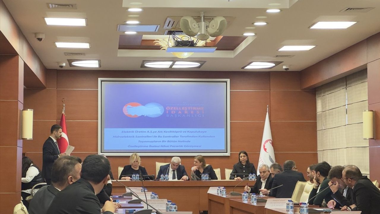 Ankara ve Kırıkkale'deki Hidroelektrik Santrallerinin Özelleştirme İhalesi Gerçekleştirildi