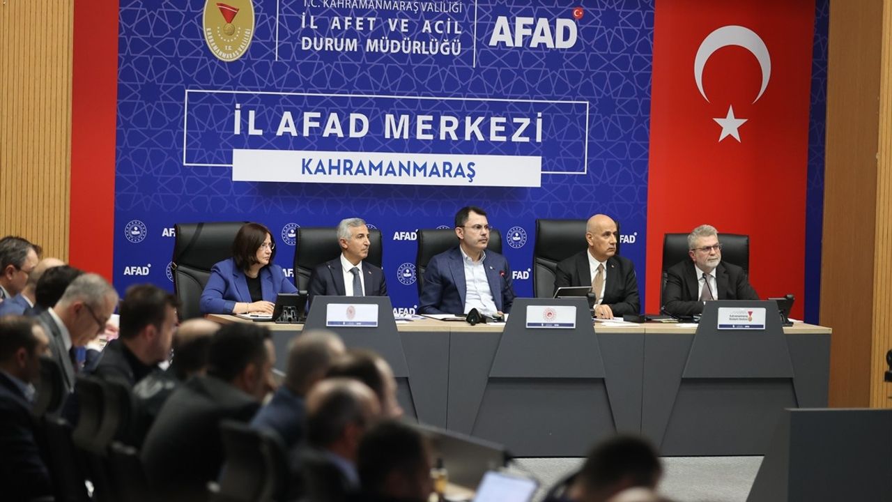 Bakan Kurum, Kahramanmaraş’ta İl Koordinasyon Toplantısı'na Katıldı