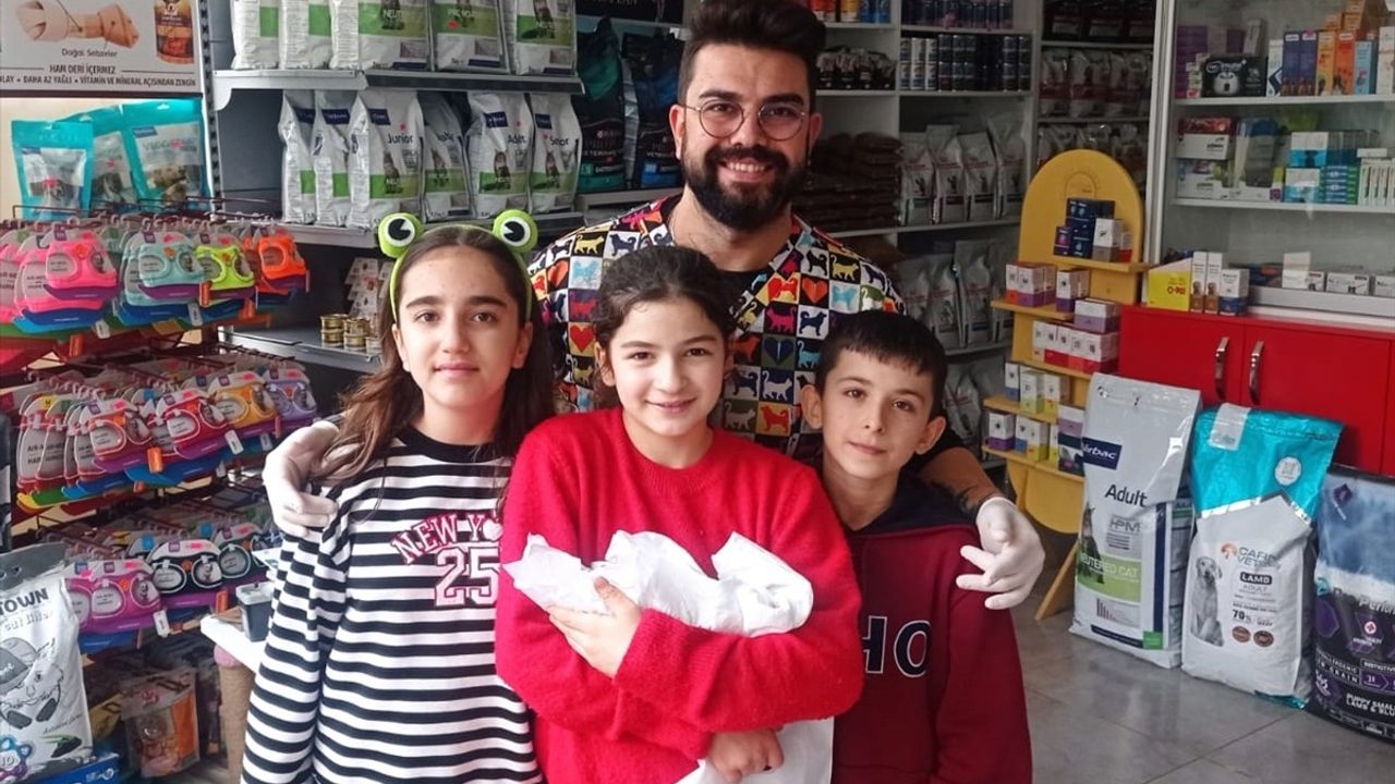 Balıkesir'de Çocuklar Soğuktan Etkilenen Köpeği Kalp Masajı ile Kurtardı