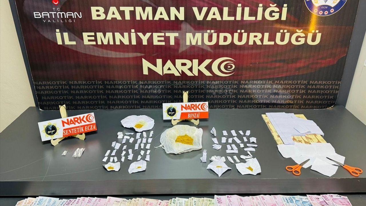 Batman'da Uyuşturucu Operasyonu: 3 Şüpheli Tutuklandı