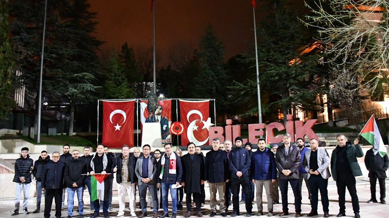 Bilecik'te Gazze İçin Araç Konvoyu Düzenlendi