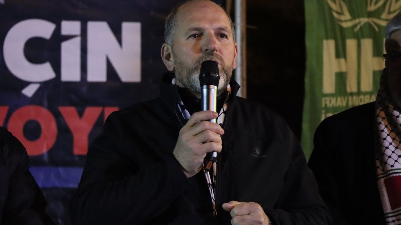 Bursa'da Gazze'ye Destek Konvoyu Düzenlendi