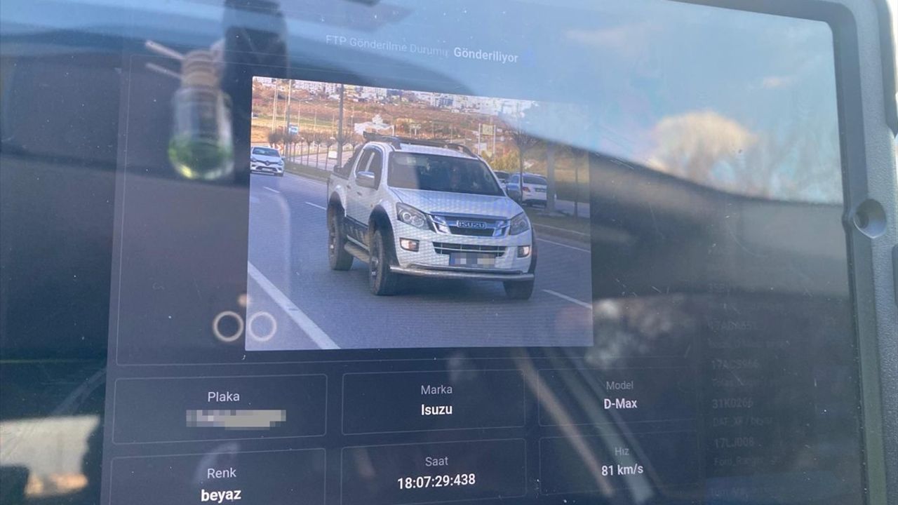 Çanakkale'de Hız İhlalleri Yapay Zeka Destekli Cihazla Tespit Ediliyor
