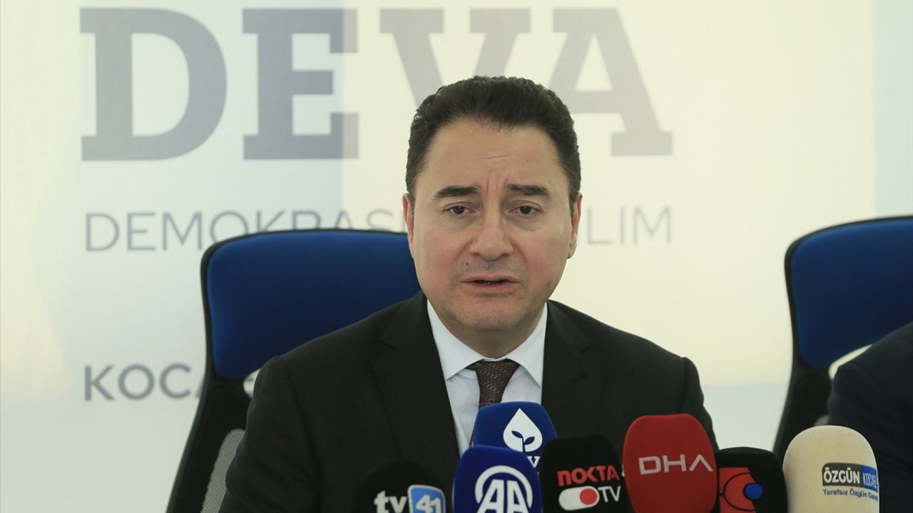DEVA Partisi Genel Başkanı Ali Babacan'dan Kocaeli'de Açıklamalar