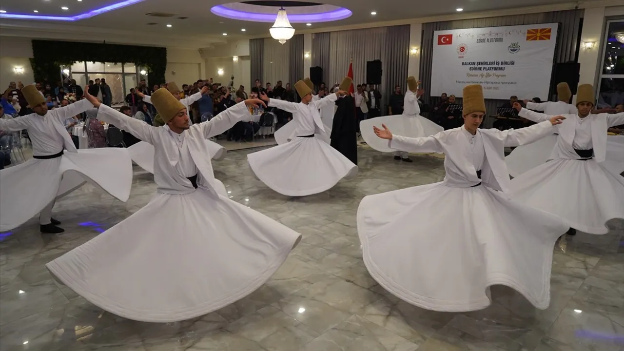 Edirne Valiliği, Kuzey Makedonya'da Geleneksel İftar Programı Düzenledi