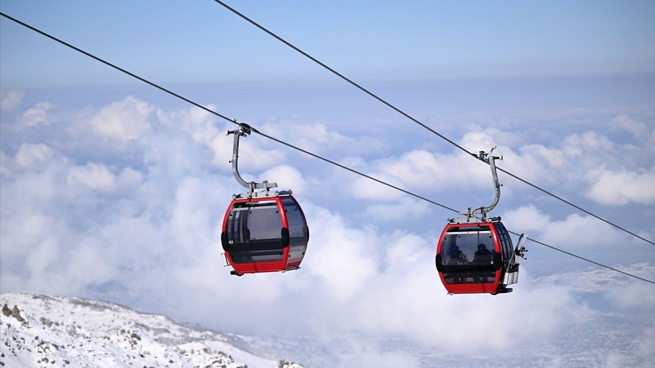 Erciyes Dağı'nda Kış Sporları ile Yoğun Hafta Sonu