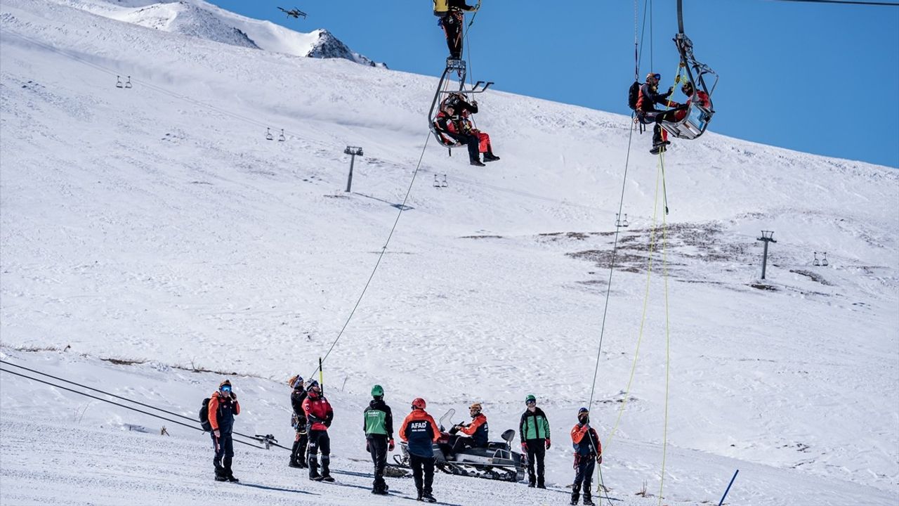 Erzurum Kış Saha Tatbikatı Gerçekleştirildi