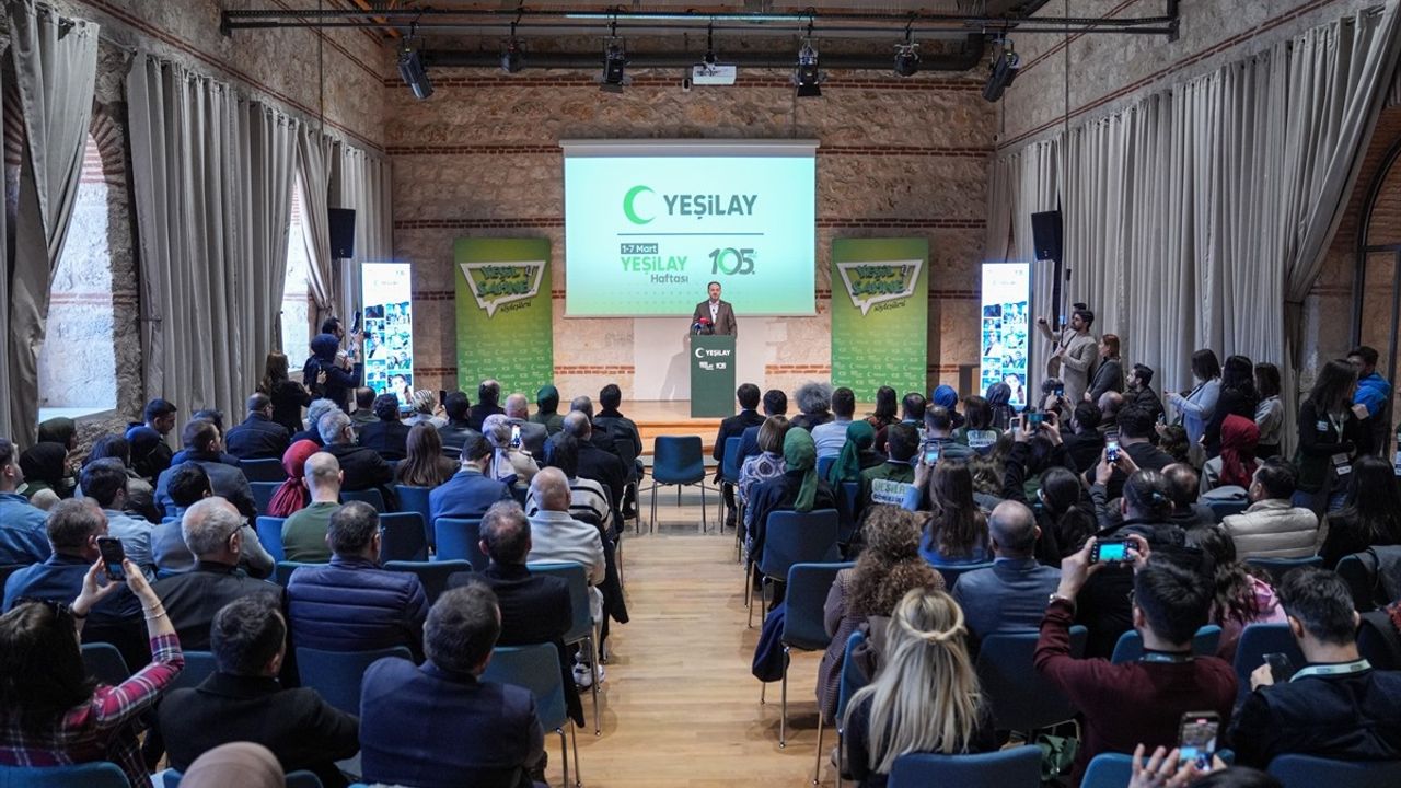 İstanbul'da 1-7 Mart Yeşilay Haftası'nın Tanıtım Toplantısı Gerçekleştirildi