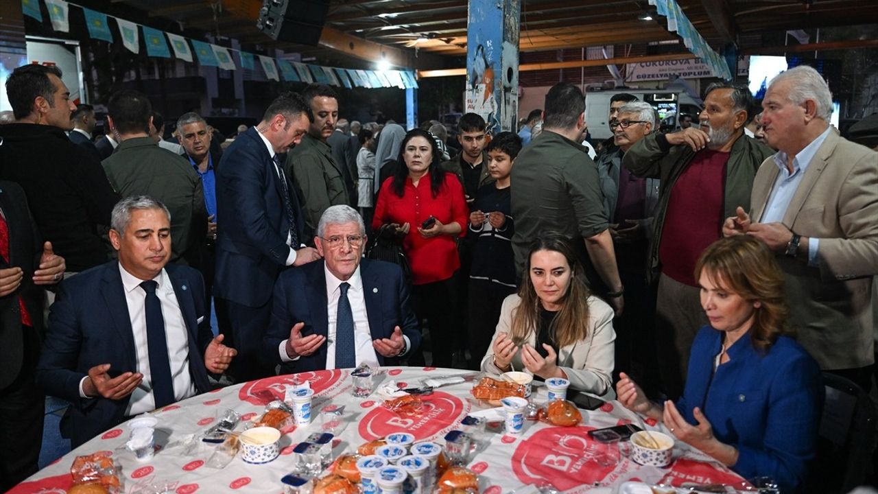 İYİ Parti Genel Başkanı Müsavat Dervişoğlu Adana'da İftar Programına Katıldı