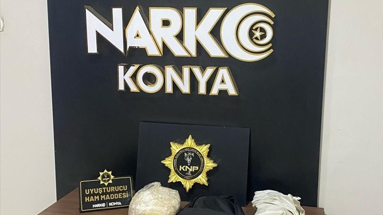 Konya'da Uyuşturucu Operasyonu: 3 Şüpheli Gözaltında