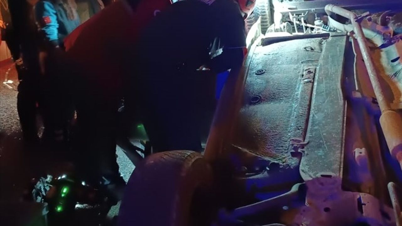 Malatya'da Trafik Kazasında Sürücü Hayatını Kaybetti, Bir Yaralı