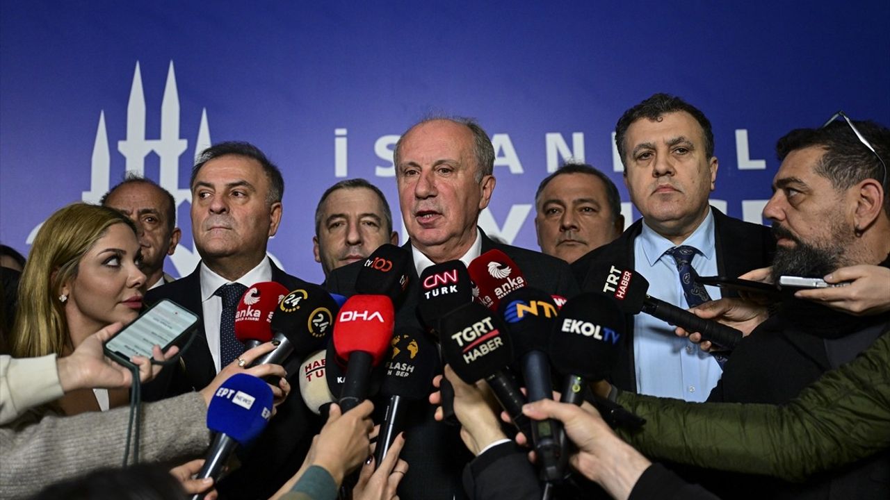 Memleket Partisi Genel Başkanı İnce, İBB'yi Ziyaret Etti