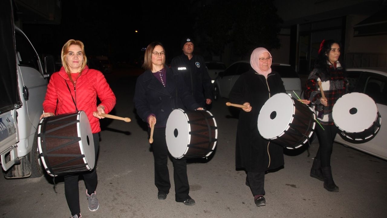 Mersin'de Kadın Ramazan Davulcuları Yeni Sezona Başladı