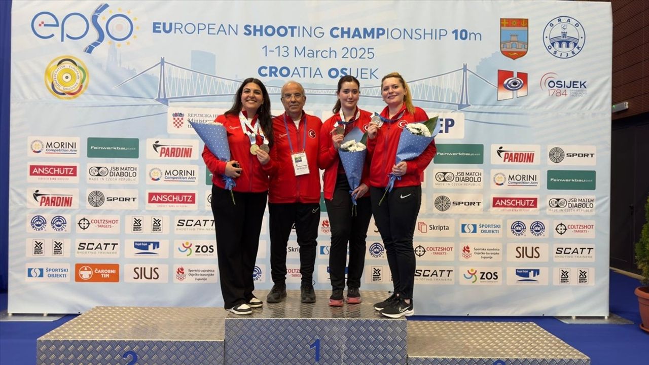 Milli Kadın Atıcılık Takımı Hırvatistan'da Bronz Madalya Kazandı