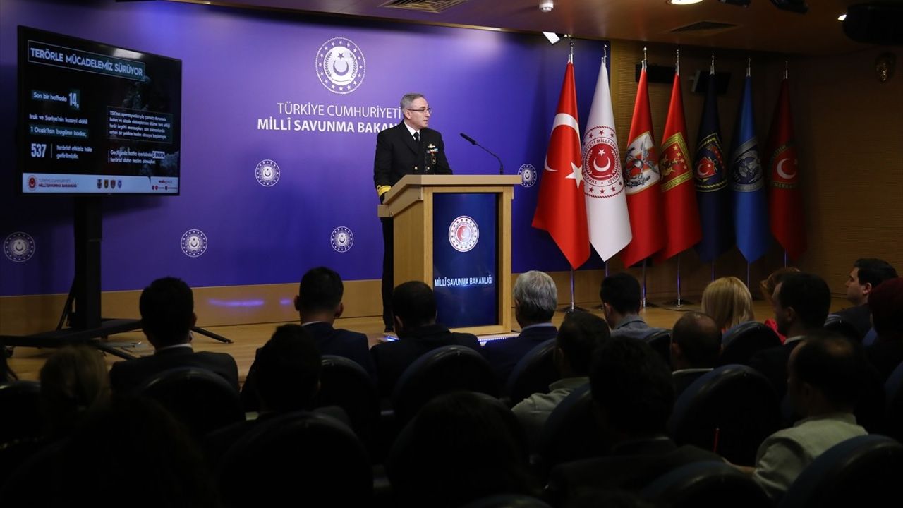 MSB'den Haftalık Basın Bilgilendirme Toplantısı: Terörle Mücadele ve Operasyonlar