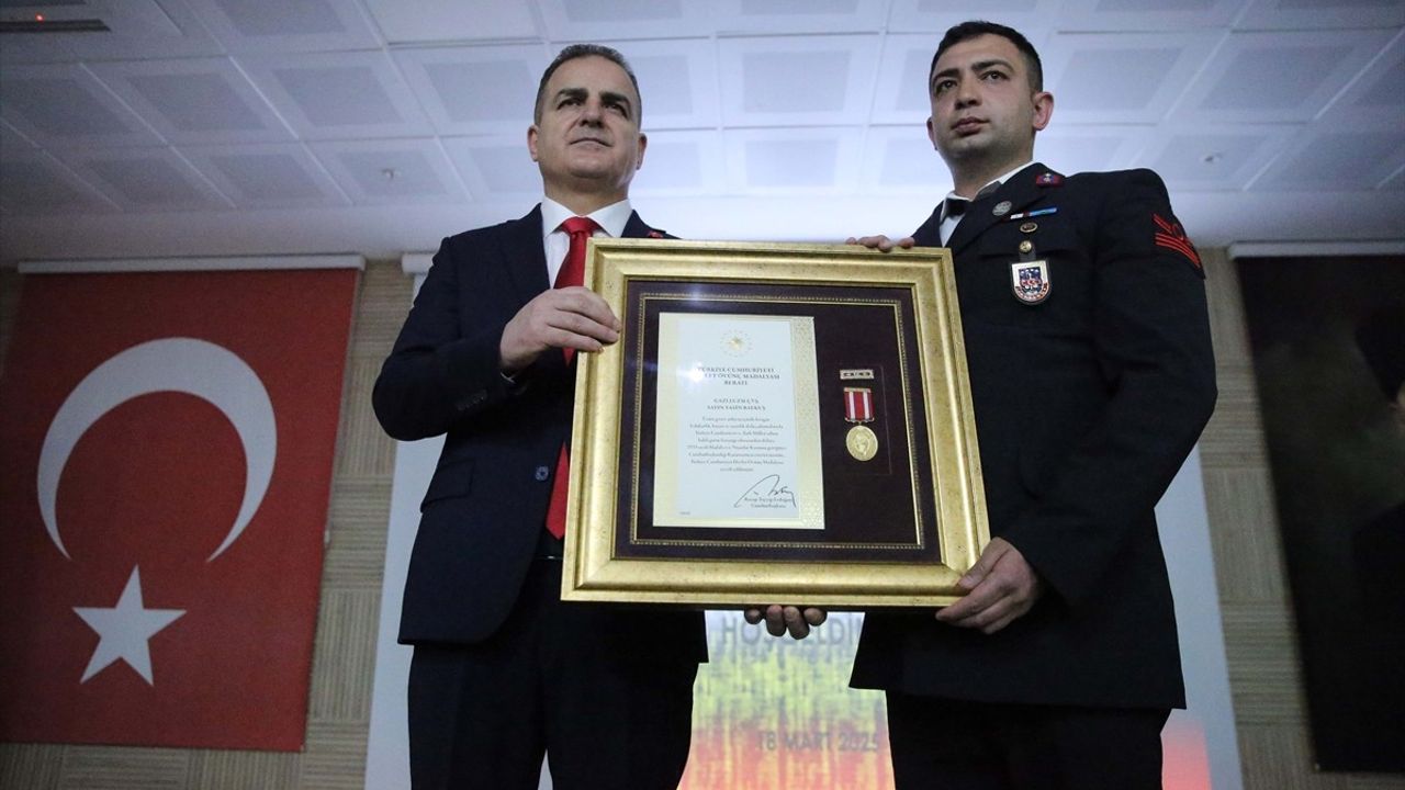 Muğla'da Devlet Övünç Madalyası ve Beratı Töreni Gerçekleşti